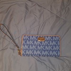 Michael Kors Denim wristlett